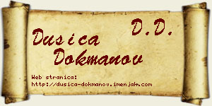 Dušica Dokmanov vizit kartica
